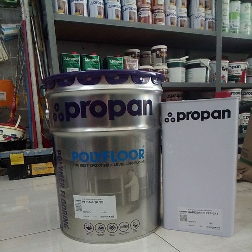 Propan Polyfloor Polymer Flooring PFP-241 2K SB Resin Epoxy Self Levelling Floor 16kg