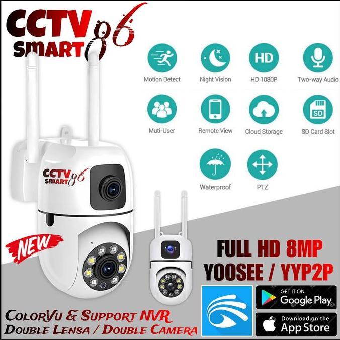 Espio - Ip Camera Double Lensa Yoosee Full Hd 8Mp Ip Camera Ptz Double Camera