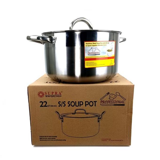 Panci Stainless I Sauce Pot Supra 32 Cm I Supra Soup Pot 13 Qt 32Cm