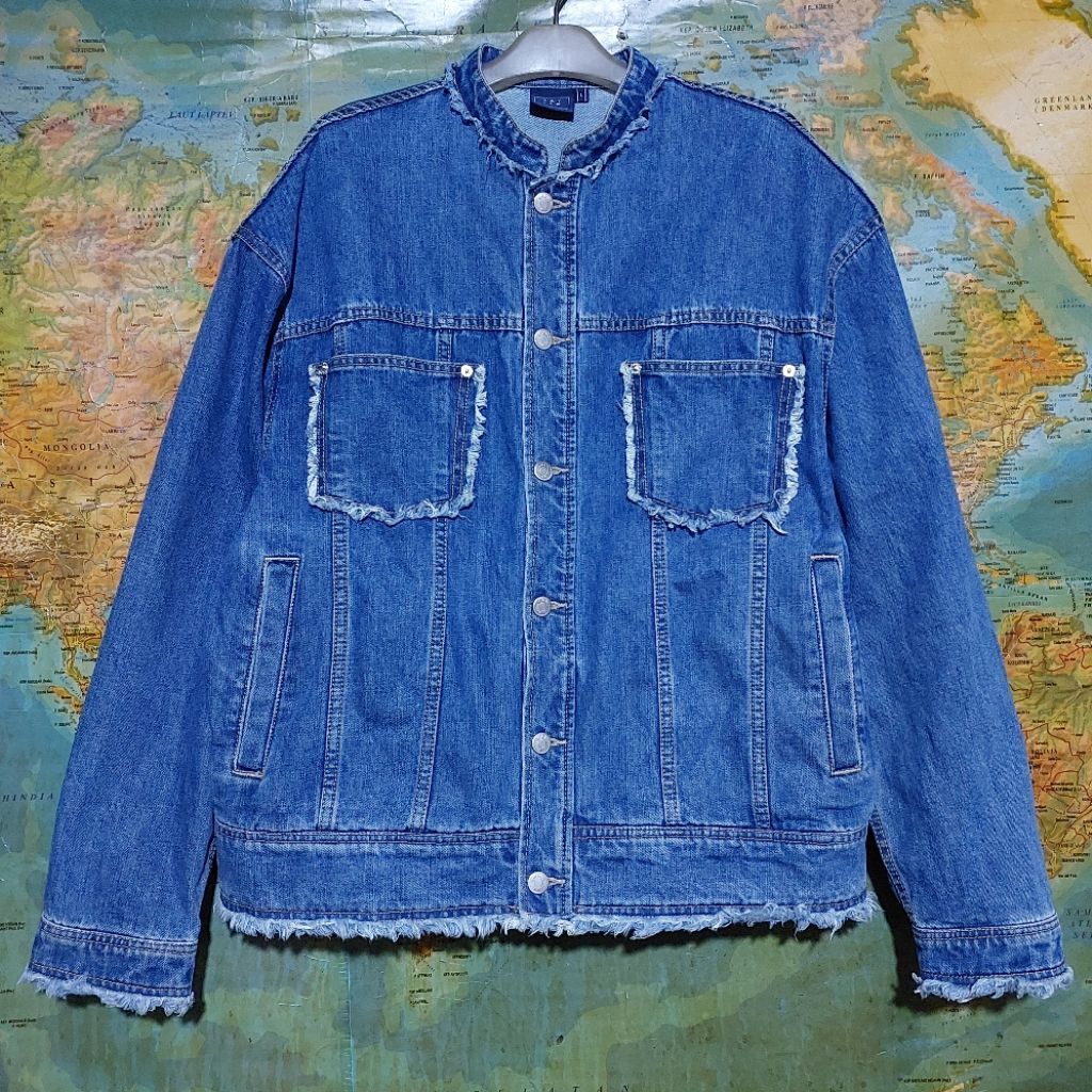 jaket ROMANTIC CROWN Destroyed Trucker denim original