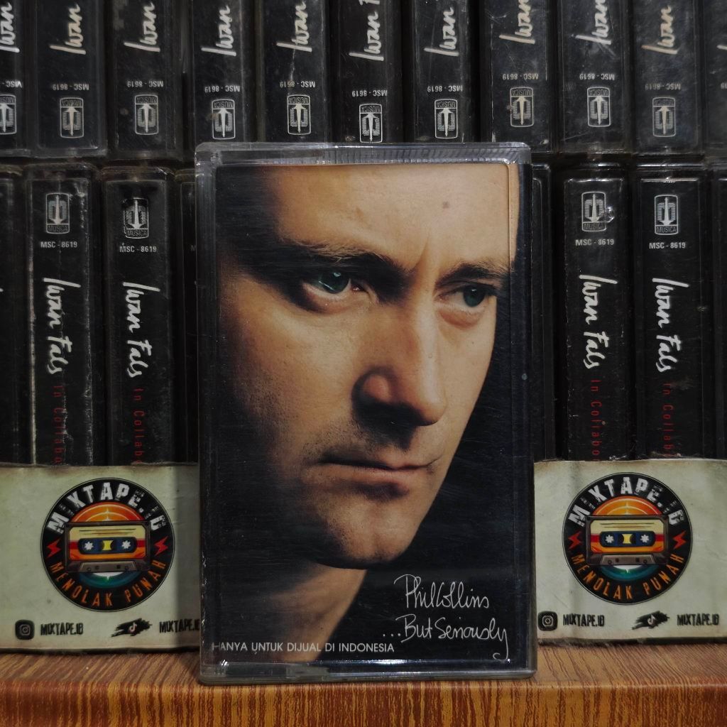 Kaset - Phil Collins - But Seriously - Kaset Pita - Radio Tape - Radio - Pemutar Kaset - Retro - Cla
