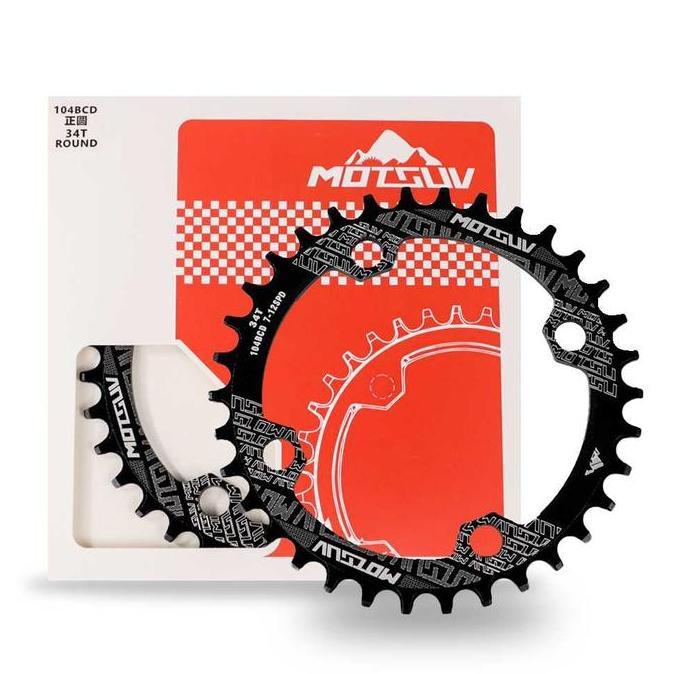 Gigi Crankset Sprocket Sepeda LUNJE Aluminium 104BCD 34T - BCD104