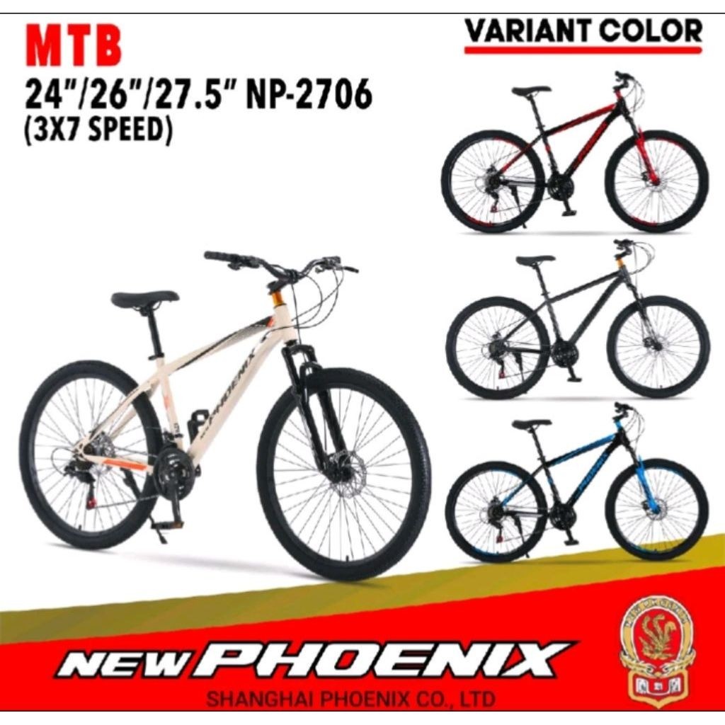 MTB  27.5 Phoenix sepeda gunung sepeda dewasa sepeda remaja