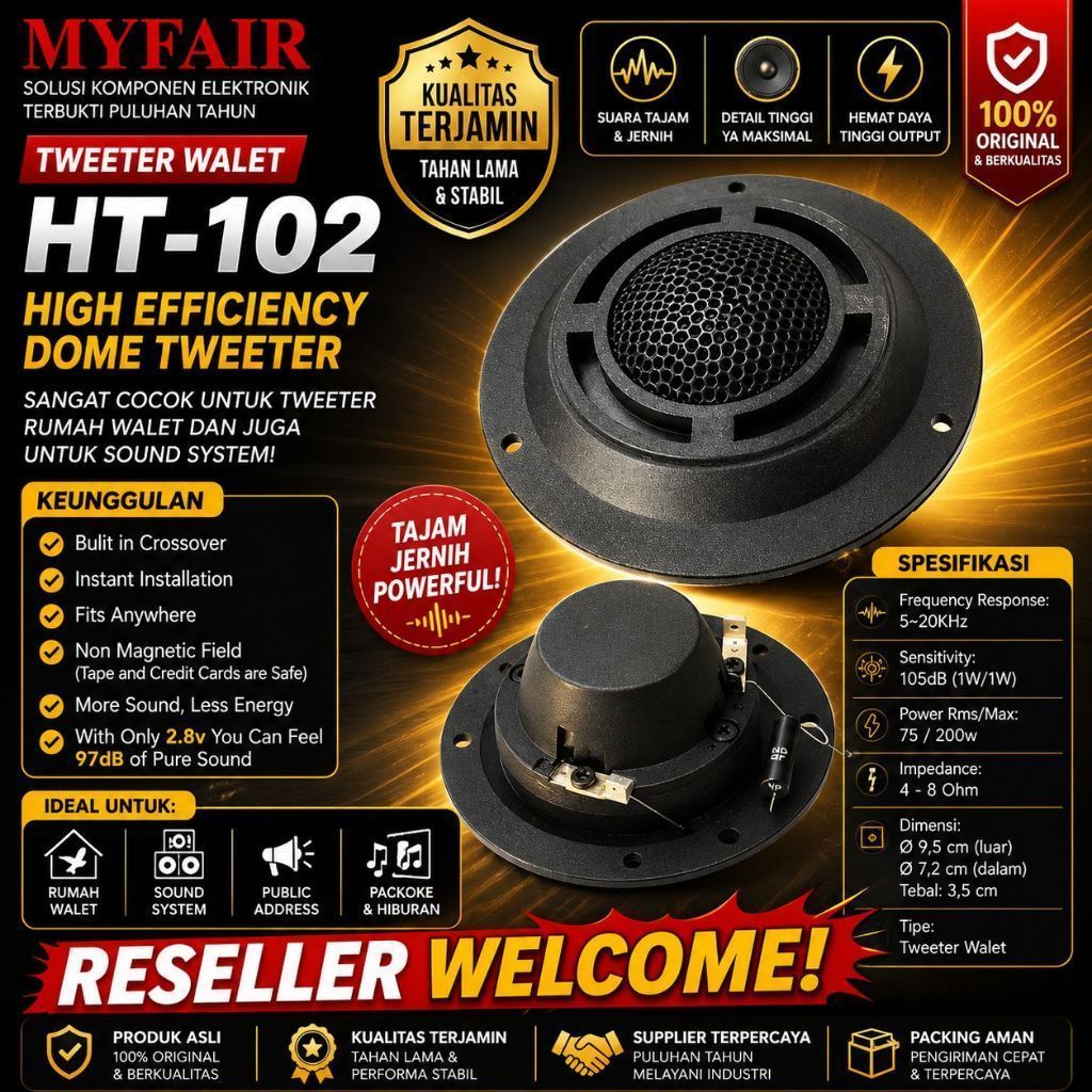 TWEETER WALET TWEETER WALLET TWEETER SPEAKER WALET