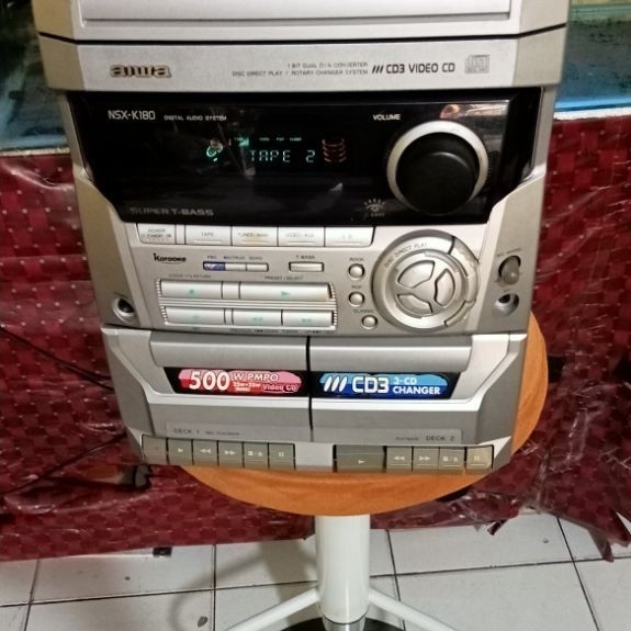 hifi compo merk AIWA model NSX K180 kondisi baca deskripsinya ya