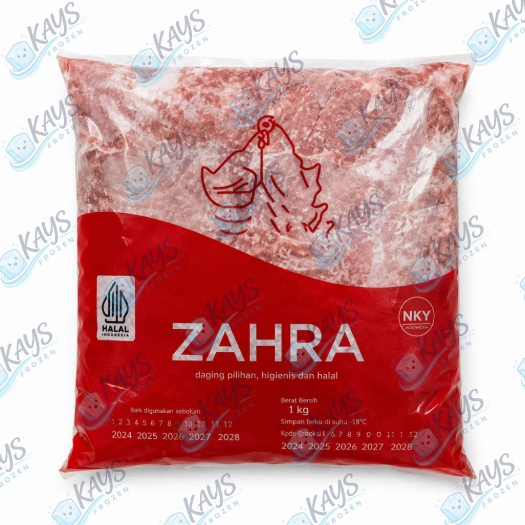 Zahra MDM Ayam 2kg Frozen MDM Ayam Beku Bahan Olahan Ayam

