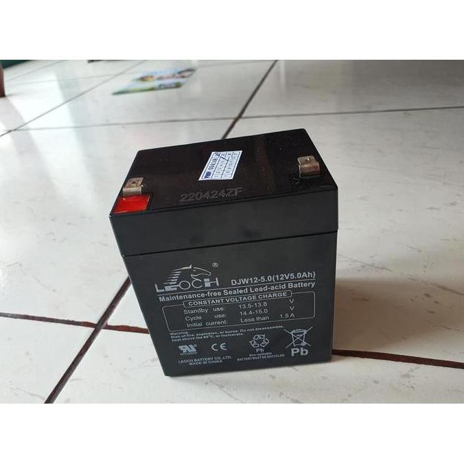 NEW AKI KERING UPS LEOCH Battery 12V 5AH /12V 4ah/12V 4.5ah/12V 5ah BATERAI UPS BERKUALITAS ORIGINAL