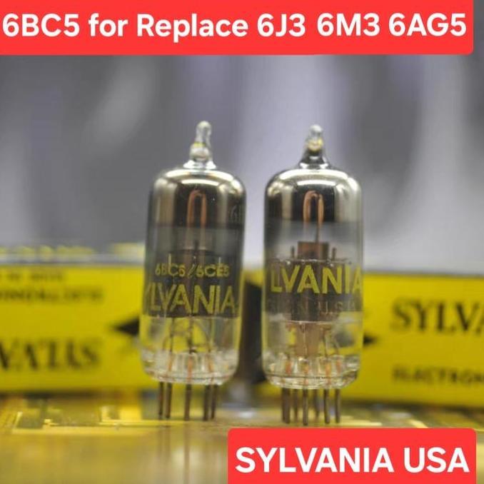SYLVANIA 6BC5 VACUUM TUBES VALVE FOR REPLACE 6J3 6M3 6AG5 6186 TUBE PREAMP PAIR PROX
