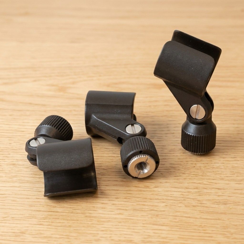 Khusus Mic Kabel - Jepitan Holder Mic Clip Stand Mikrofon Wired Adapter Nut