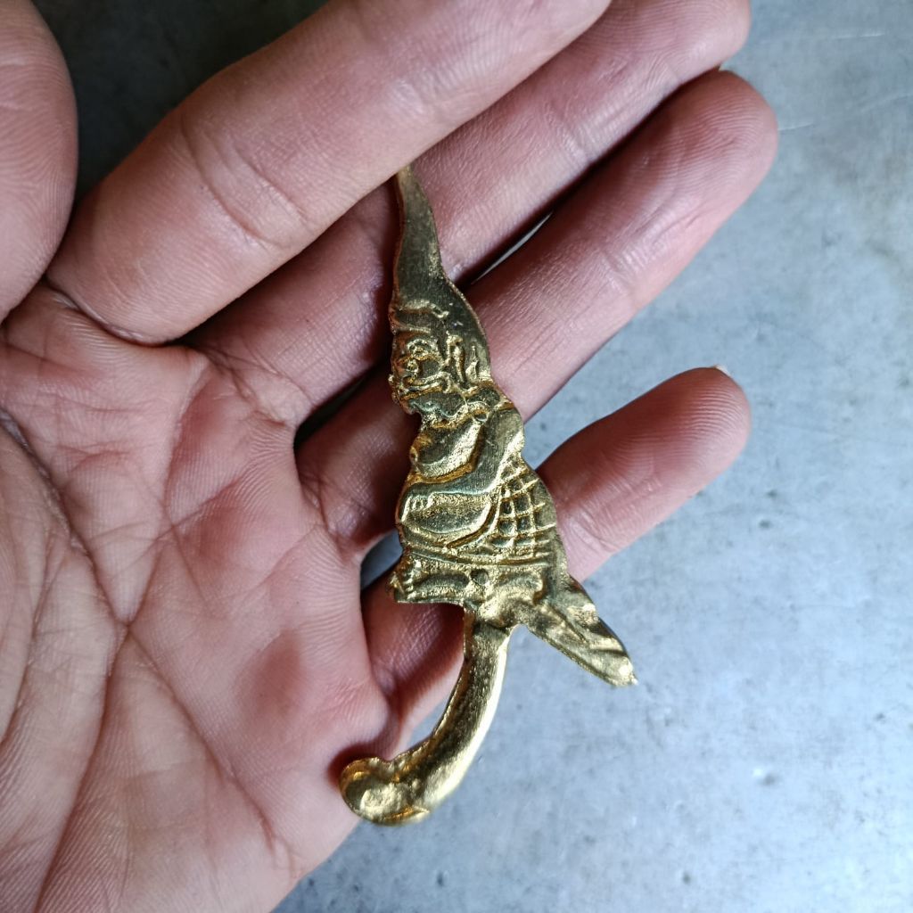 Koleksi Produk Lokal Miniatur Wayang Semar Kuncungan Bahan Kuningan