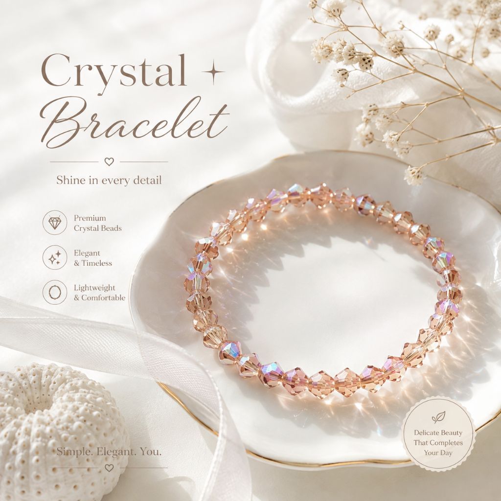 Gelang Kristal Swarovski asli 100%