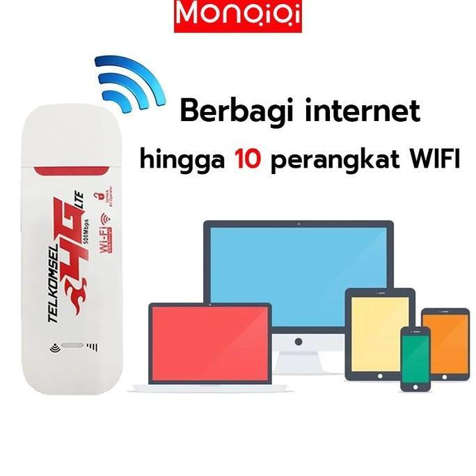 NUYIWA Monqiqi Modem Wifi Mifi 4G LTE Modem USB Semua Operator Unlock 500mbps Portable modem wifi 4g