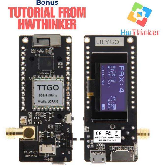 LILYGO TTGO LORA32 LORA V2.1 915MHZ 923MHZ ESP32 OLED 0.96 WIFI BLE HWT79