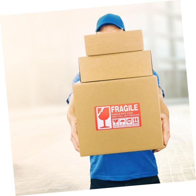 Isi 500 Lembar Sticker Fragile Besar Stiker Fragile Lakban Fragile Unboxing Sticker Unboxing Paket H
