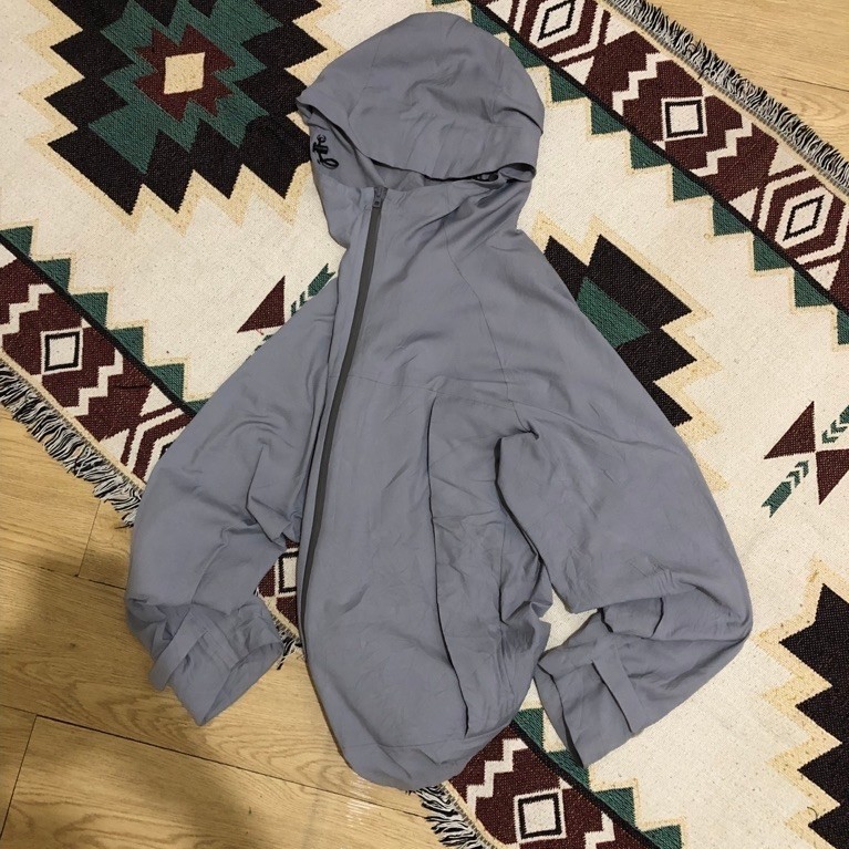 (HARGA NET / PAS) UNIQLO BLOCKTECH JAKET GRAY SIZE L-XL USED GOOD CONDITION / UNIQLO BLOCKTECH / JAK