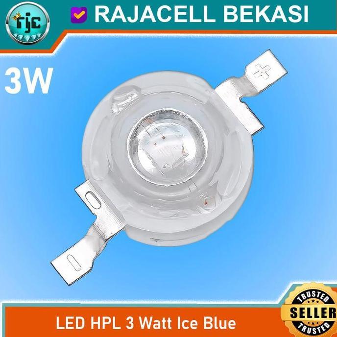 High Power Led Hpl Ice Blue 3W Biru Tosca 3 Watt Ultra Bright 490-495Nm 3.2-3.4V 700Ma