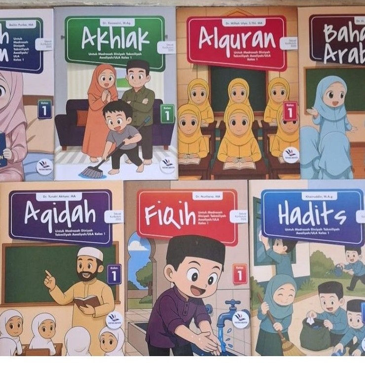 Buku MDTA/MDTU Kelas 1 Kurikulum Kemenag RI th 2025