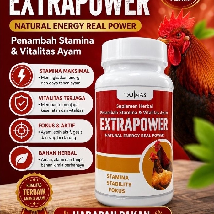 ExtraPower-Tajimas Multivitamin & Suplemen Herbal 50 Kapsul