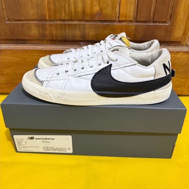 Nike blazer mid77 Vtg whte Black jumbo  43 used 9/10 pemakaian UK 43/27,5cm no box mulus