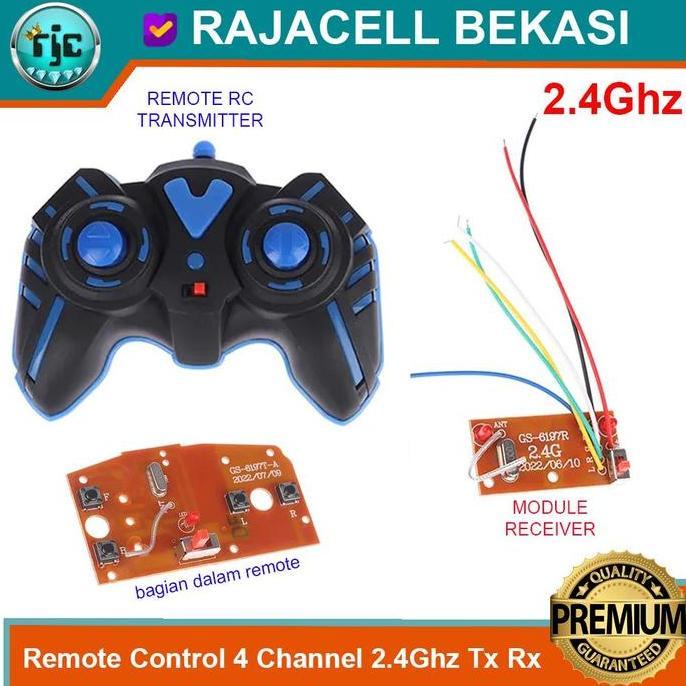 Module Pcb Mainan Rc Remote Control 2.4Ghz 4Ch Gs-6197 Universal