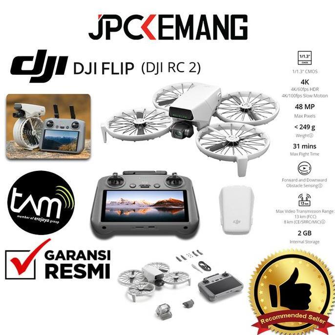 DJI Flip with DJI RC 2 Drone Camera DJI Drone Garansi Resmi
