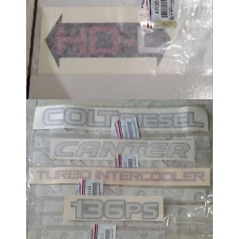stiker coltdiesel turbointercooler canter 136ps HDL ori (5pcs) Best