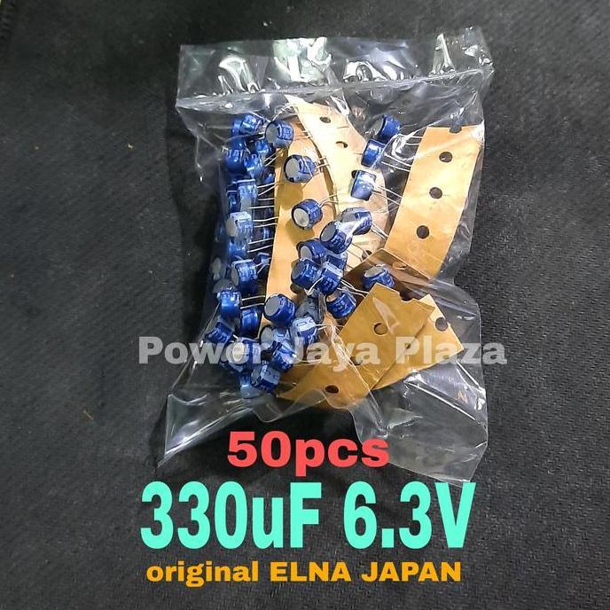 50PCS ELCO 330UF 6.3V ORIGINAL ELNA JAPAN PJP79