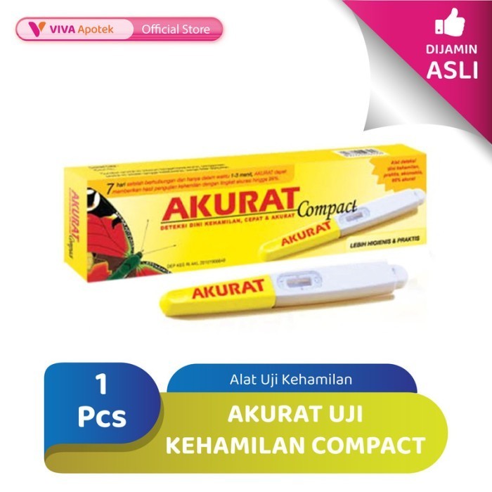 Akurat Uji Kehamilan Compact / Test Pack (1 Pcs)