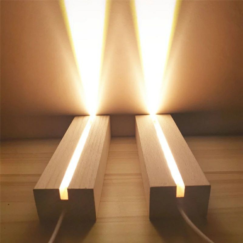 Base Lamp Acrylic A6 / Stand Led Acrylic / Tatakan Lampu Hias Acrylic Led Strip / Lampu Hias Acrylic