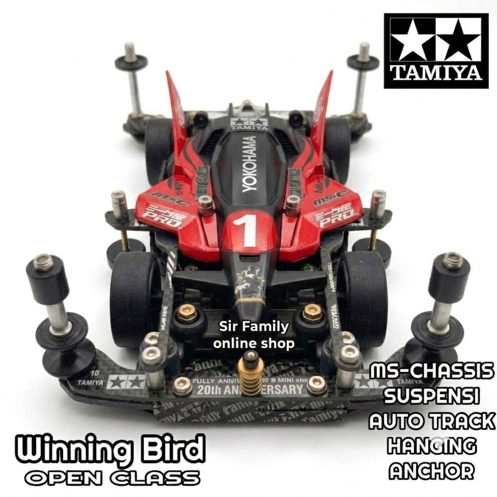 Red _ Tamiya Mini 4WD MS-CHASSIS _ Tamiya Open Class / Tamiya STO RTR