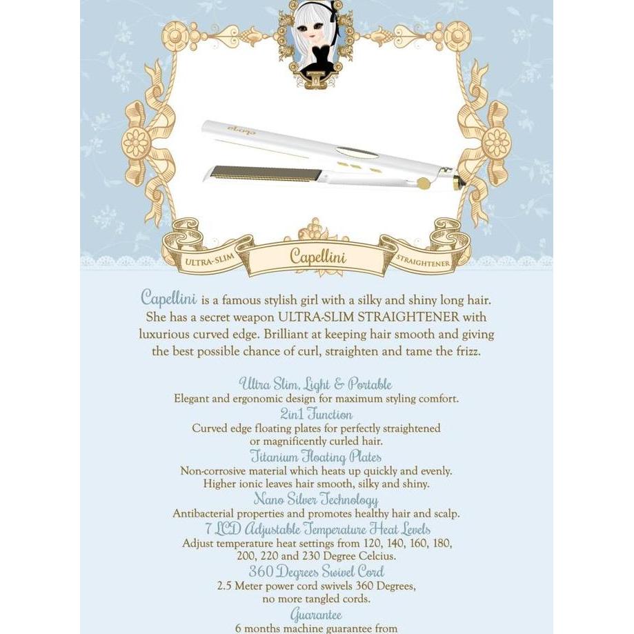 Elona Capellini ~ Ultra-Slim Straightener ( Catokan Lurus )