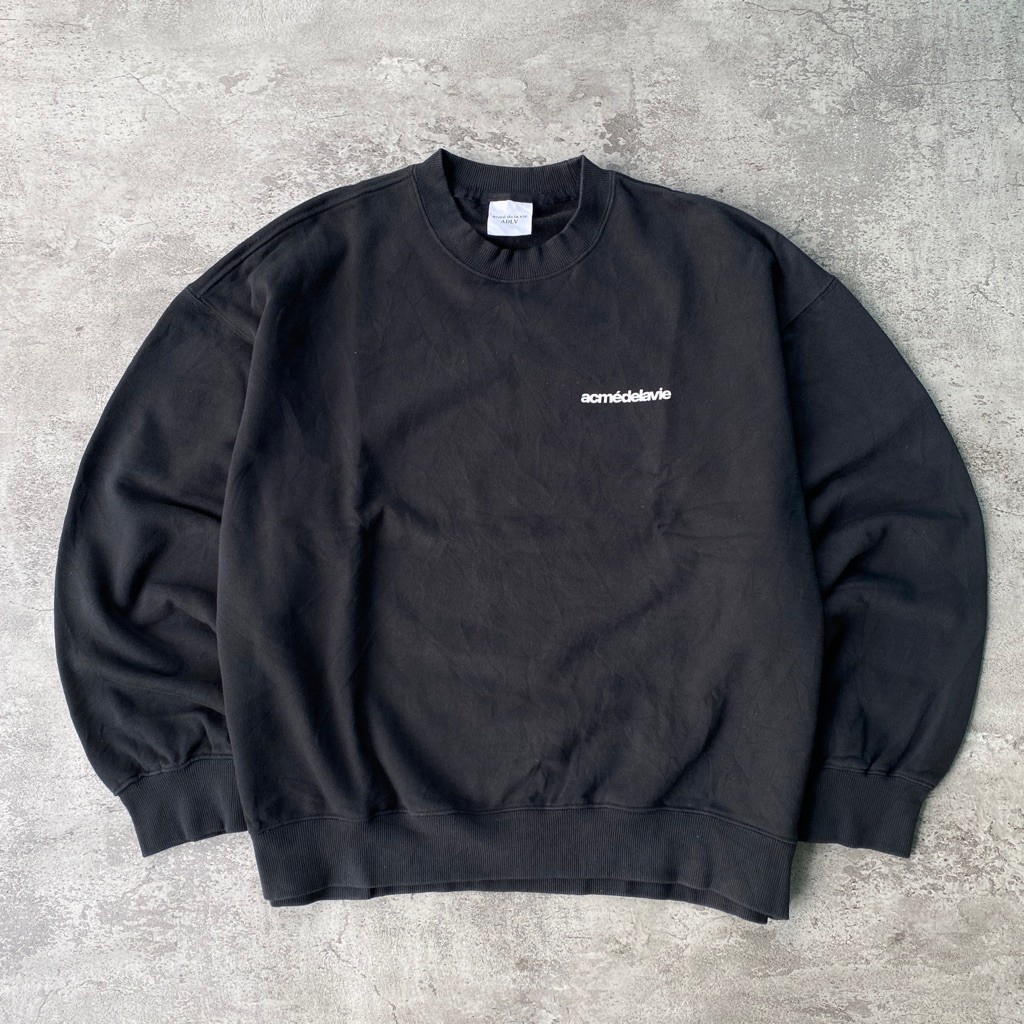 Crewneck by ADLV Font Oversize Sweatshirt black