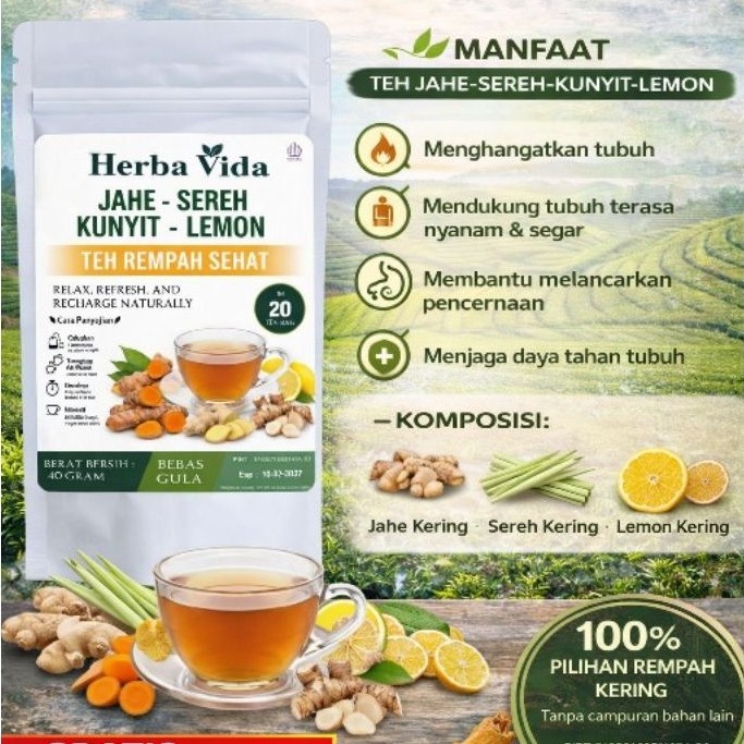 TEH JAHE SEREH KUNYIT LEMON