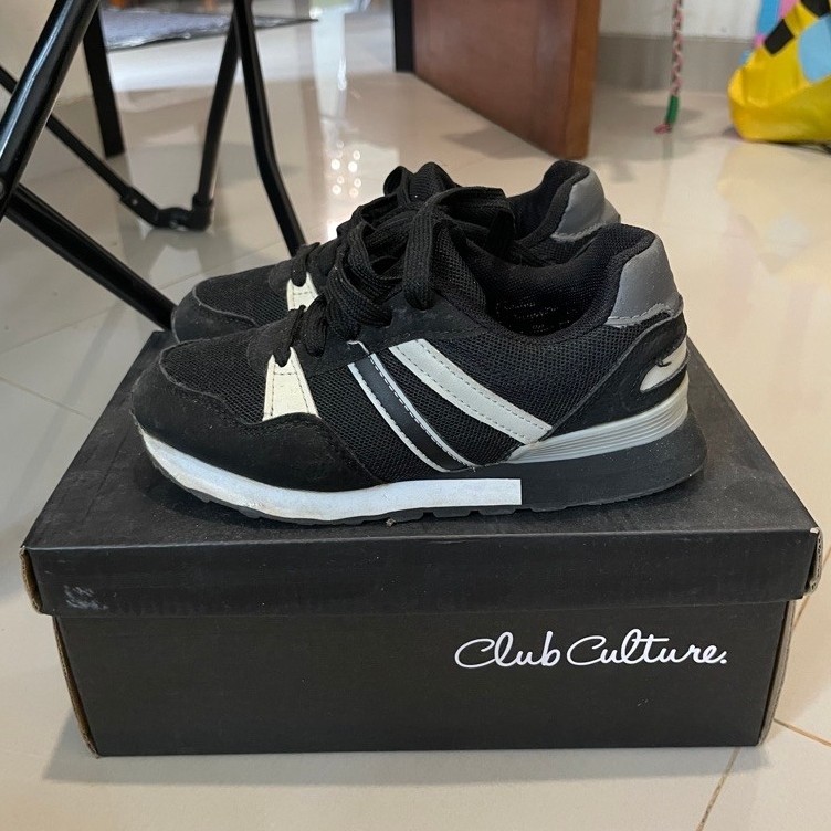 Sepatu anak Club Culture Black Original