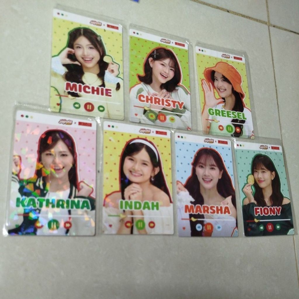 photocard hologram japota x jkt48 official
