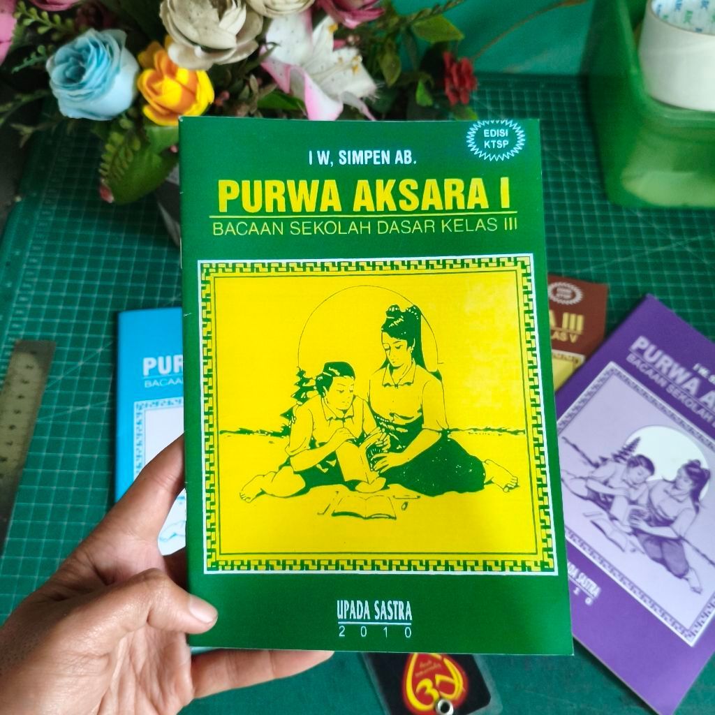 Buku Aksara Bali Purwa Aksara I Bacaan aksara Bali kelas 3