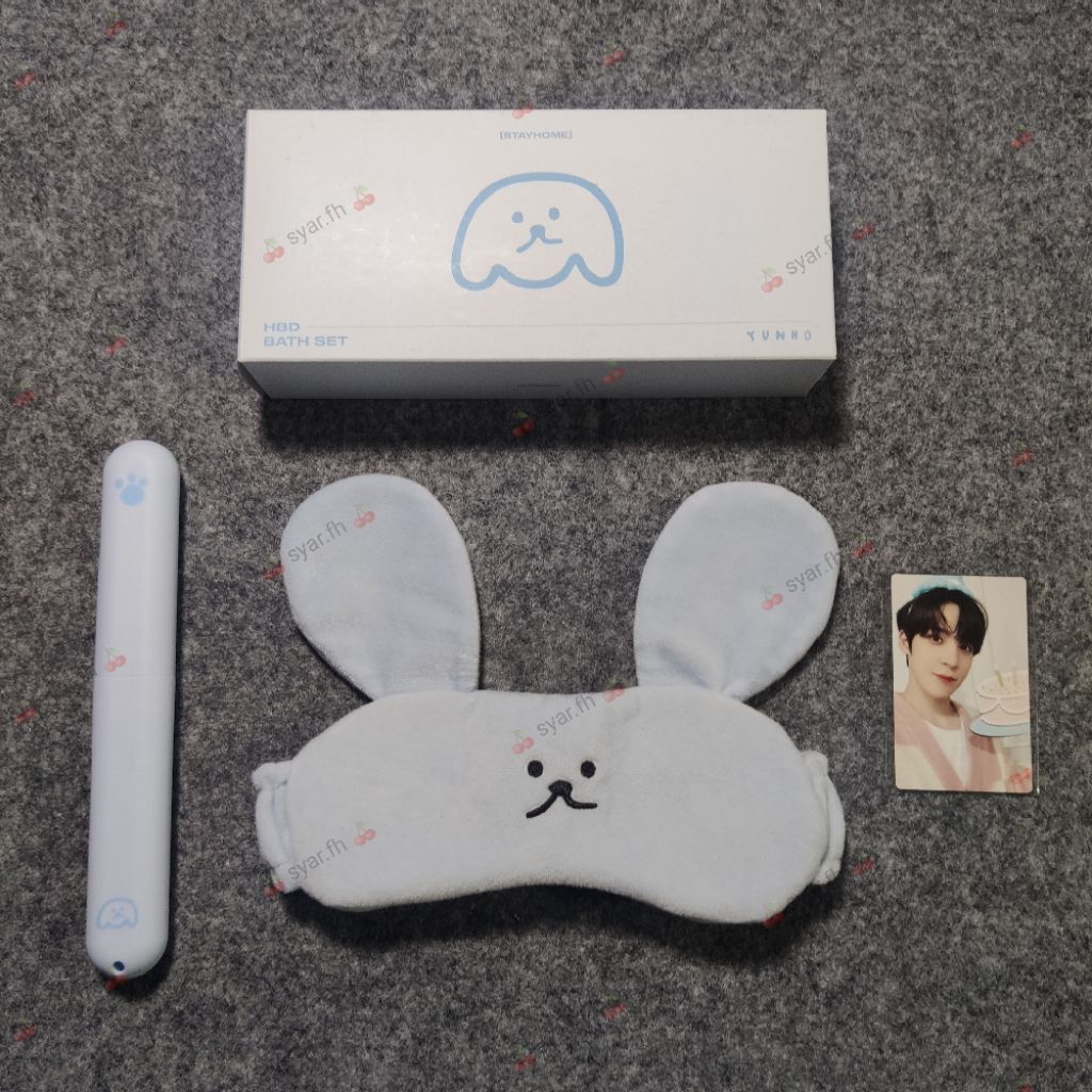 [UNSEALED] WTS ATEEZ YUNHO STAYHOME HBD BATH SET 2022 BIRTHDAY MD