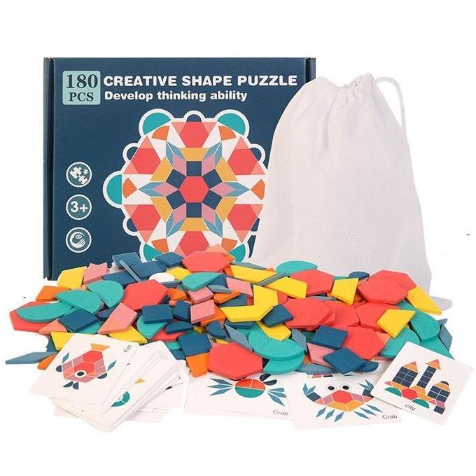 REMOLACK AK Mainan Anak Jigsaw Puzzle 3D Children Toy 180PCS