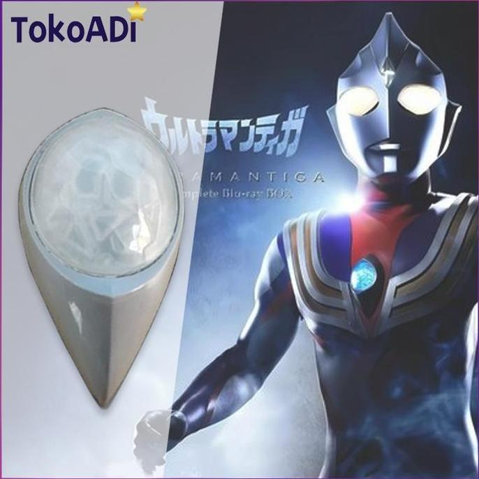 PAPPITSON Ultraman Tiga Chest Light Timer /Lampu Di Dada Ultraman / Color Timer Dengan Suara Dan Lam