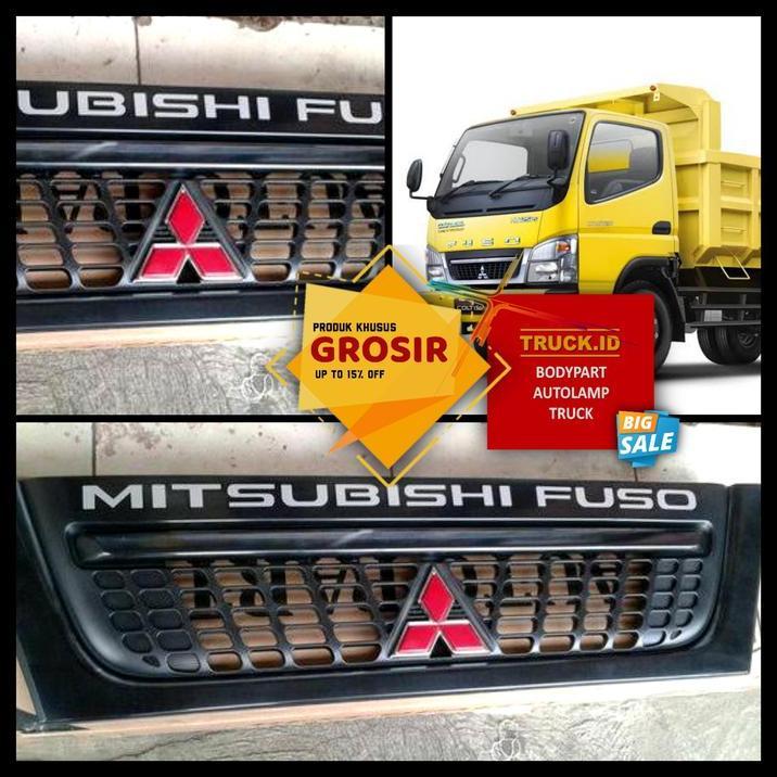 DISKON GRILL RAM RAMBANG GRILLE DEPAN CANTER 110/125 (HITAM) *8708 