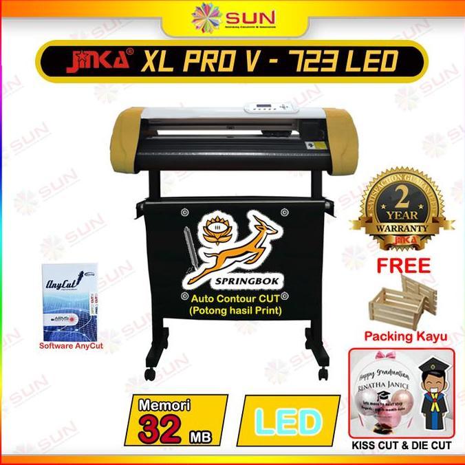 Mesin Cutting Sticker Jinka 72 cm Auto Contour Cut Terbaru - XL Pro V 723 LED( Auto Contour Cut ) Pe