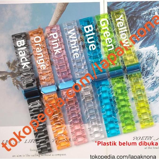20mm TRANSPARENT RESIN Strap Garmin Venu SQ 2 Plus Forerunner 570 42mm 165 245 645 55 Music Approach