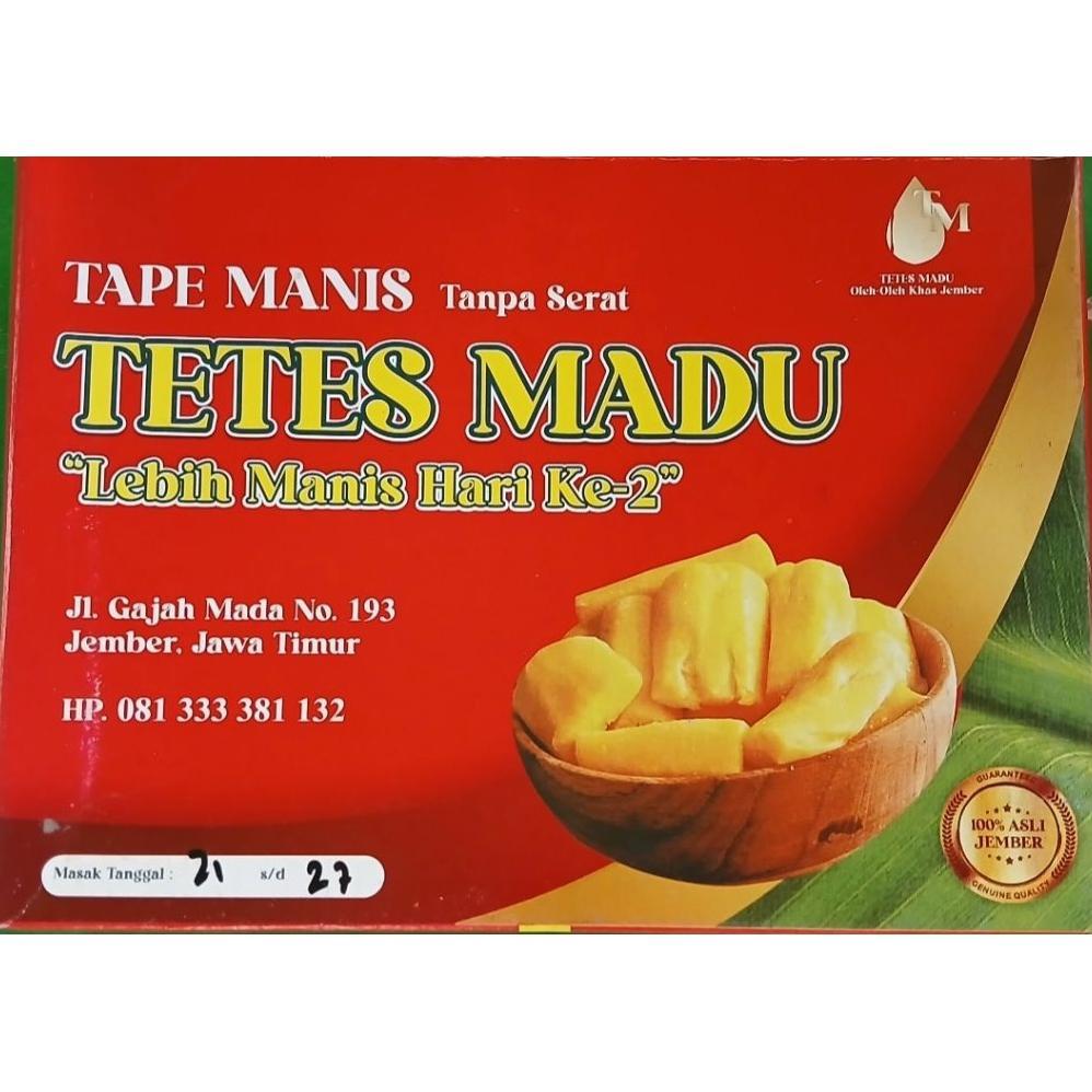 Tape Jember Tape Singkong Tape Tetes Madu 600gr Asli Jember