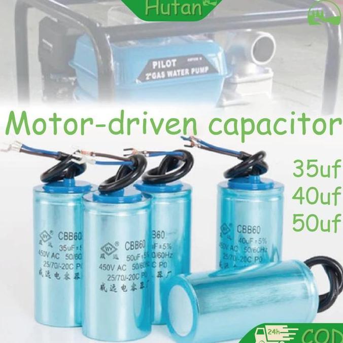 Kapasitor 35/40/50uf Kapasitor Mesin Kompresor Listrik CBB60 Kapasitor Motor Starting