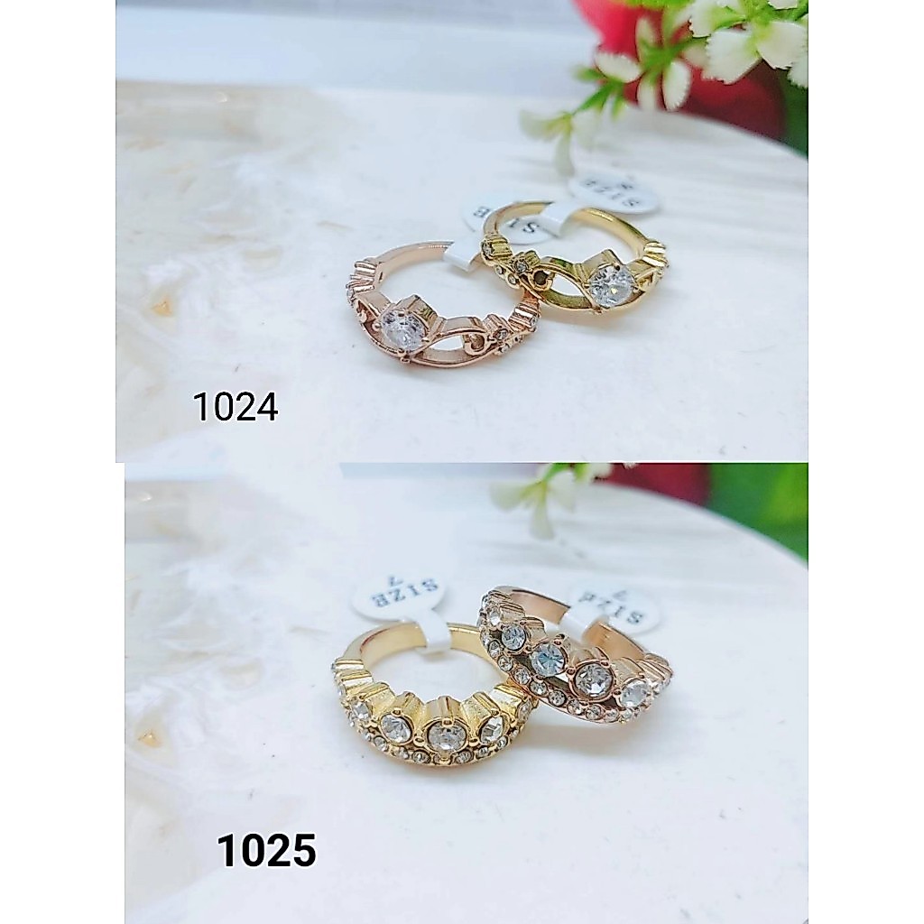 Cincin Titanium 1024 Permata Perhiasan Wanita 1025