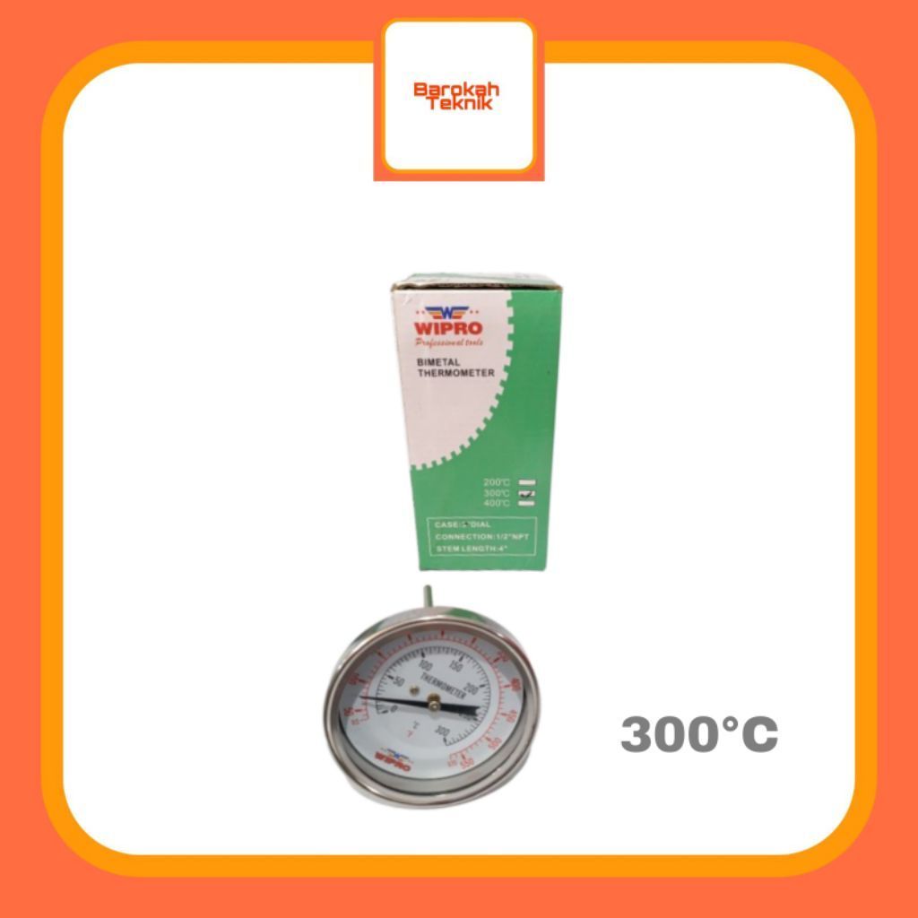 Wipro Thermometer Payung / Bimetal Thermometer 3" 300°C