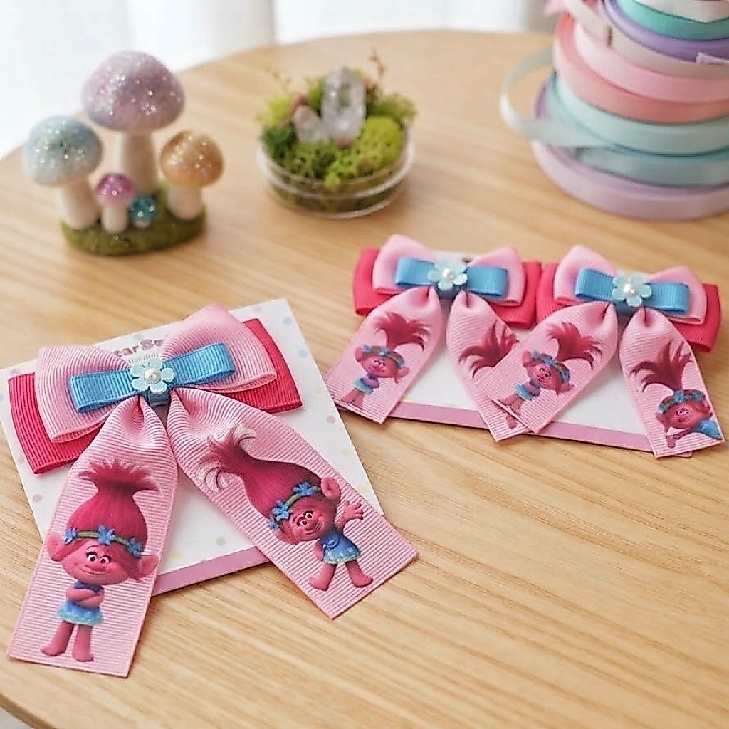 jepit rambut trolls poppy // pita rambut trolls poppy