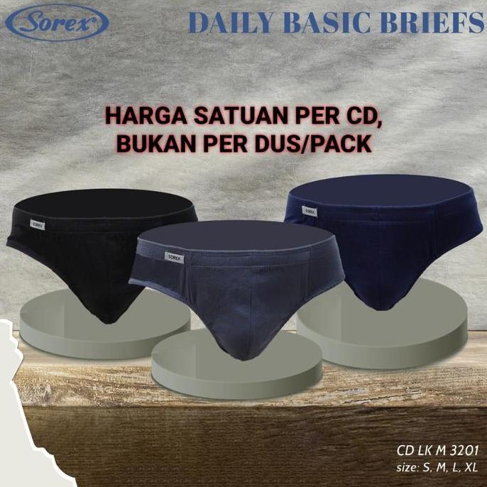 Sorex Man 3201 Daily Basic Briefs - Cd Celana Dalam Pria
