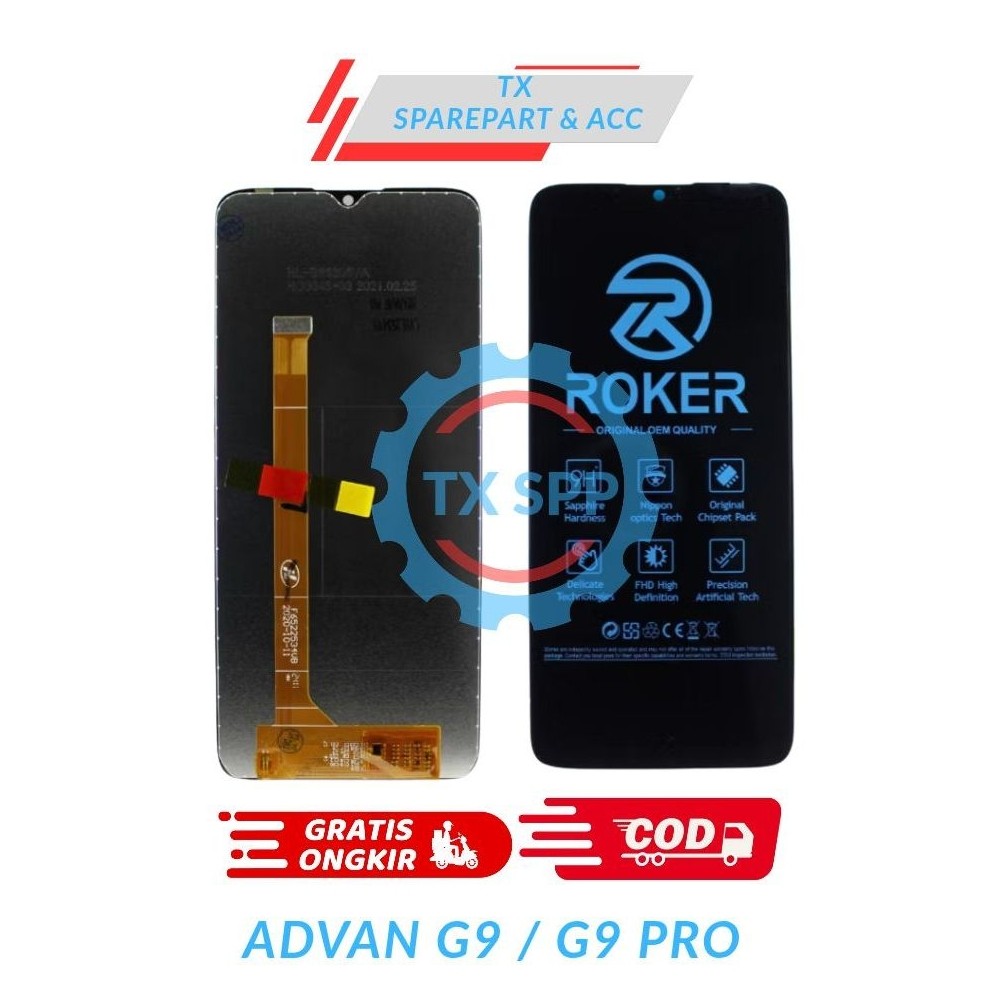 ( TX) LCD UNTUK ADVAN G9 / G9 PRO FULLSET BY ROKER