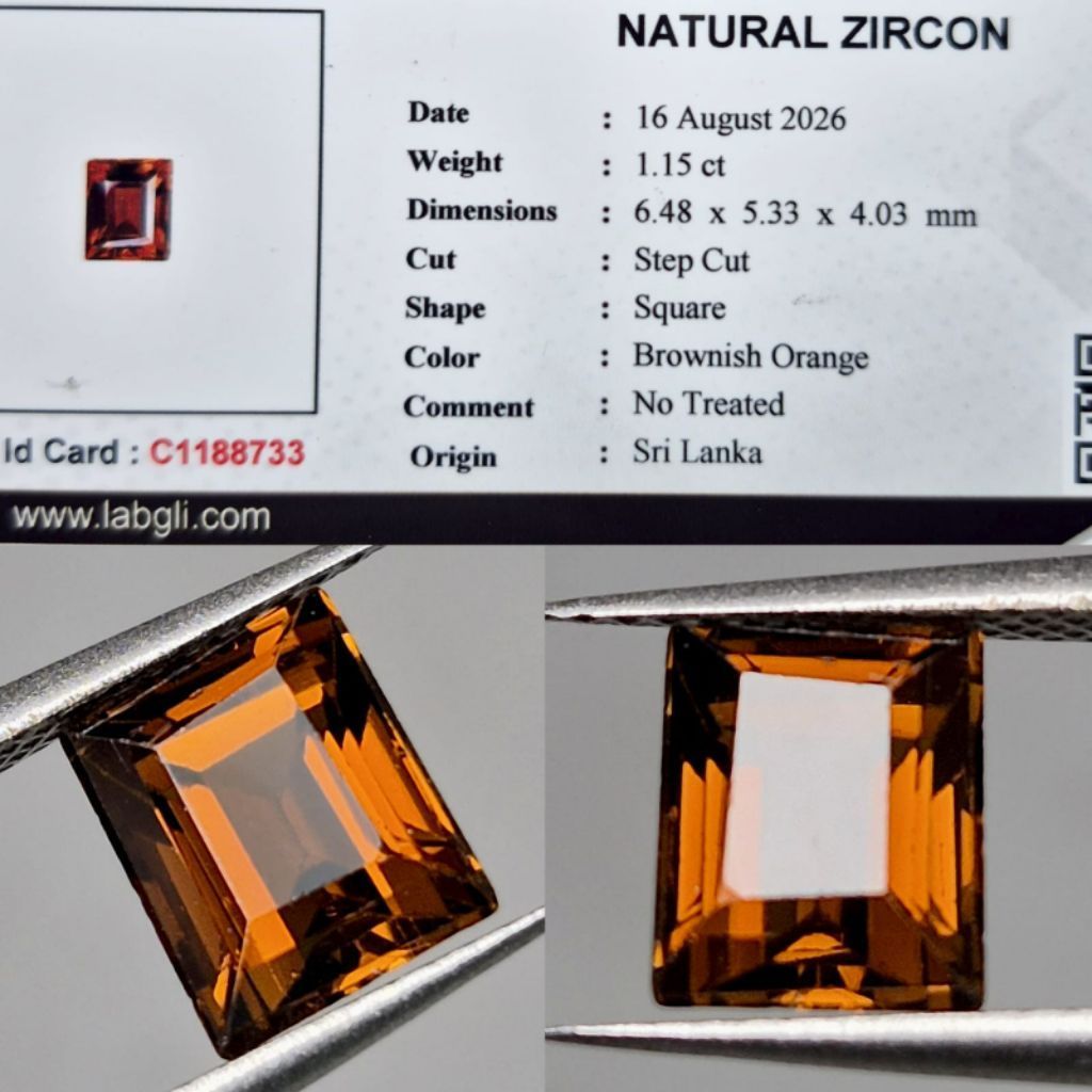NATURAL  ZIRCON (FREE MEMO) B008